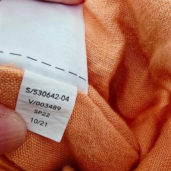 Athleta Cabo Linen Jogger Peach Lightweight Drawstring Size 16 - Picture 7 of 11